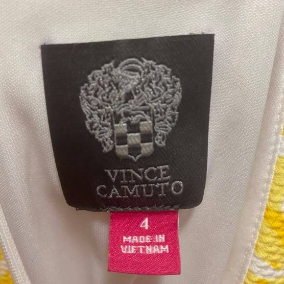 Vince Camuto Yellow Dress with Keyhole Neck - Picture 3 of 3